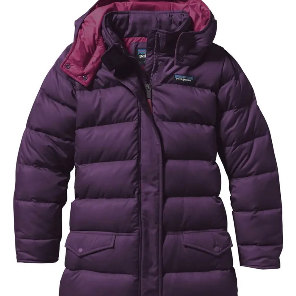 Patagonia girls Down For Fun'Water Repellent Coat